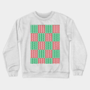 Geometric Xmas Pattern Crewneck Sweatshirt